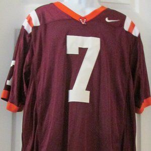 Vintage Nike Men's XL Michael Vick Virginia Tech University Football Jersey #7